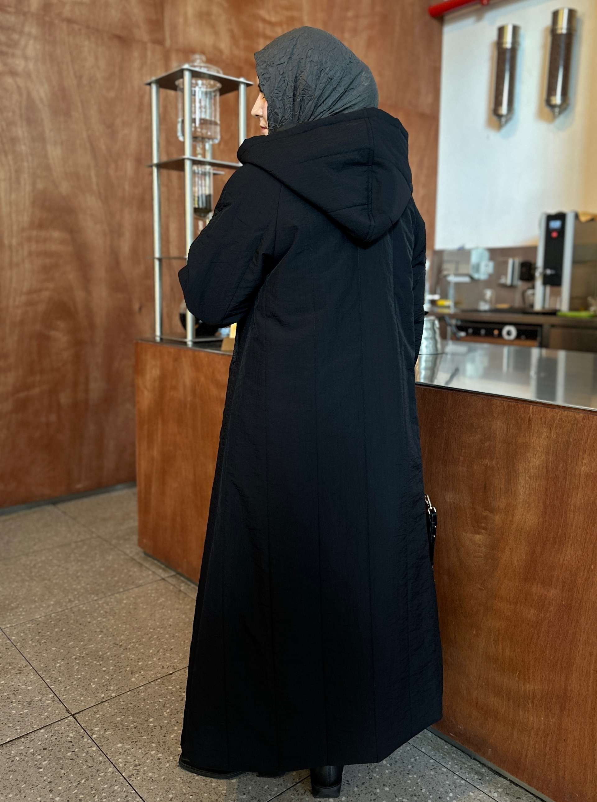 KAPŞONLU KAPİTONE MONT SİYAH