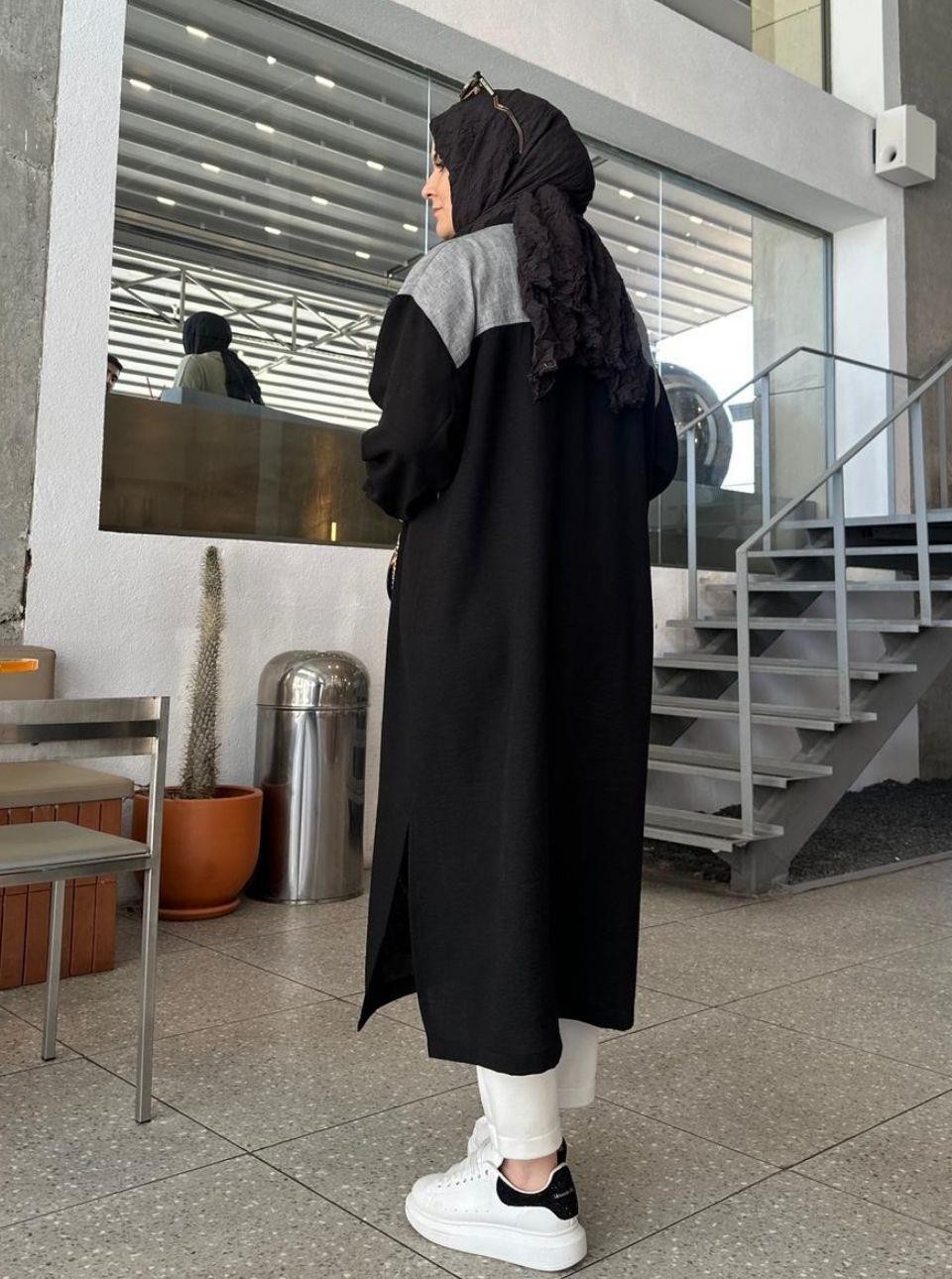 YAMALI GÖMLEK SİYAH