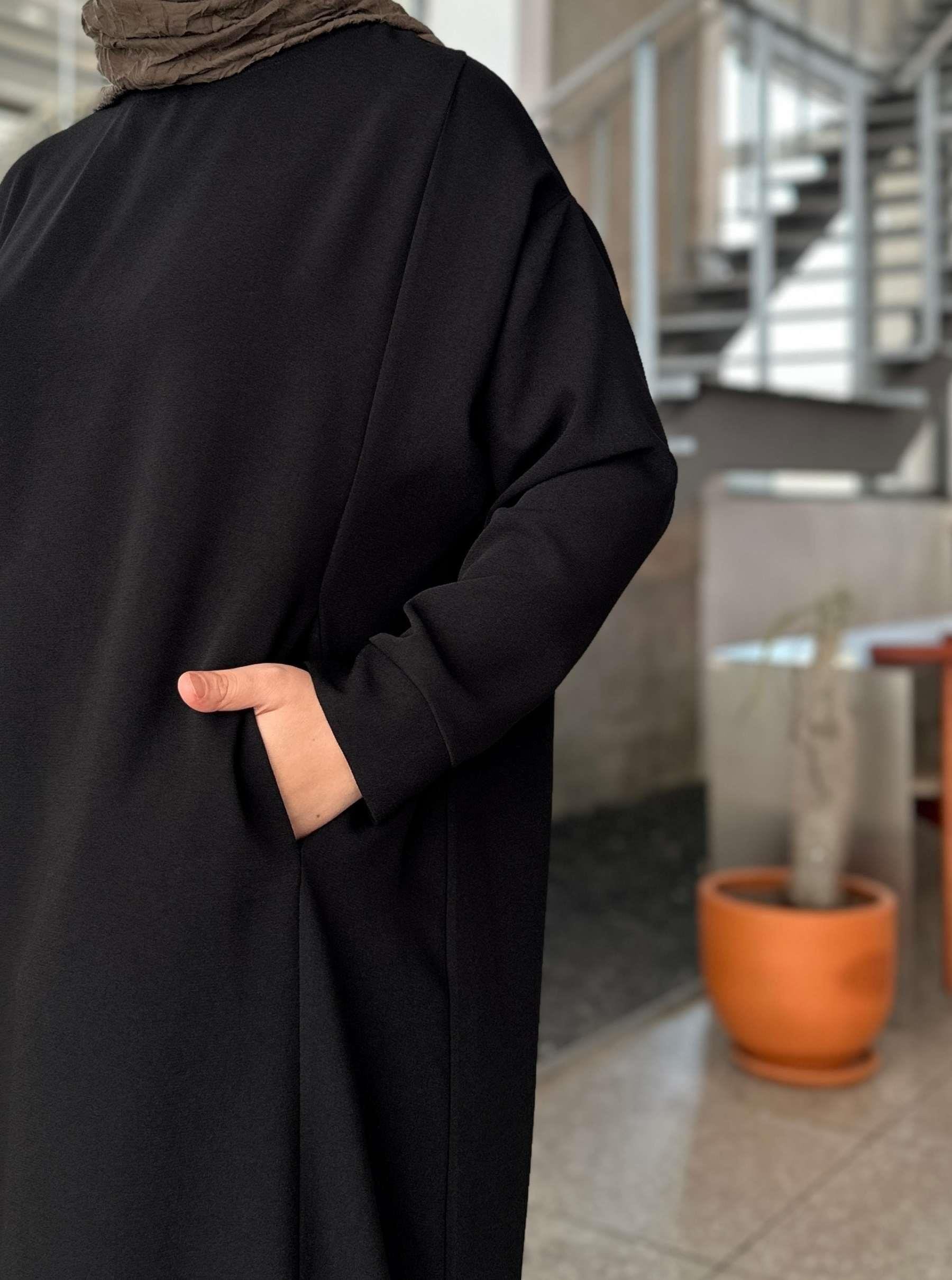 ZARA KREP TUNİK SİYAH