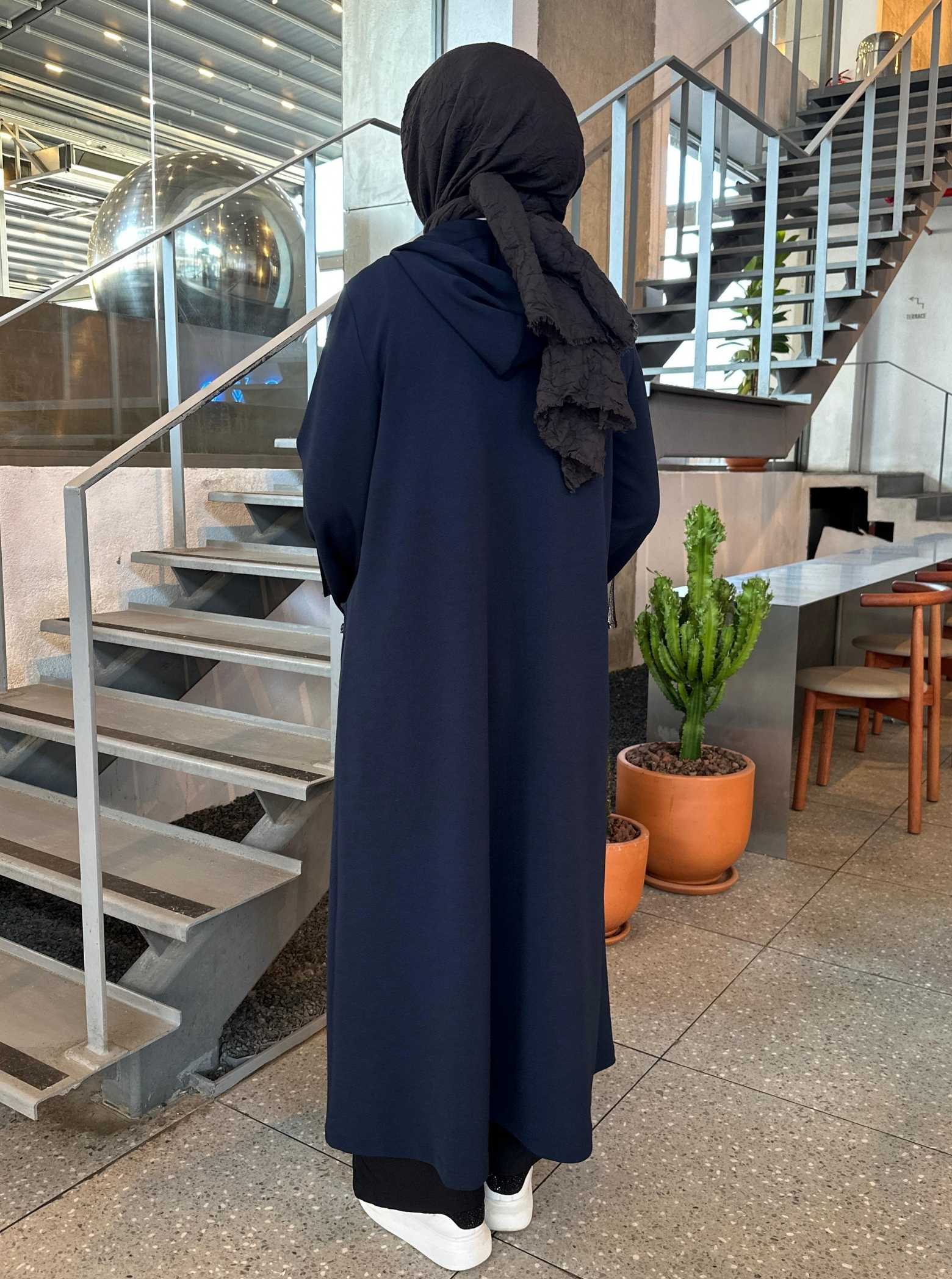 ÖRME KREP HIRKA LACİVERT