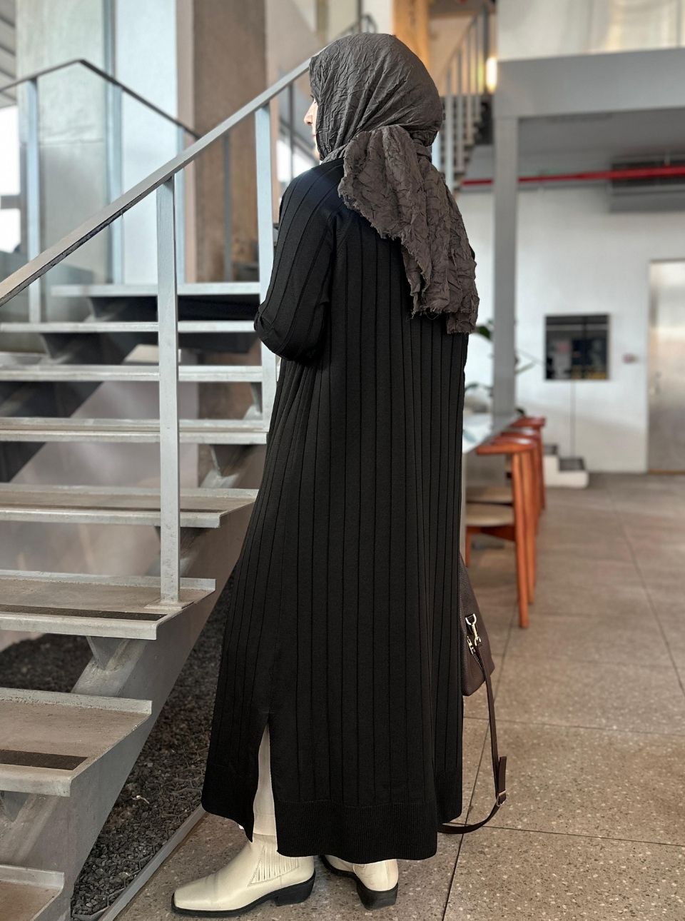 MERSERİZE HIRKA SİYAH