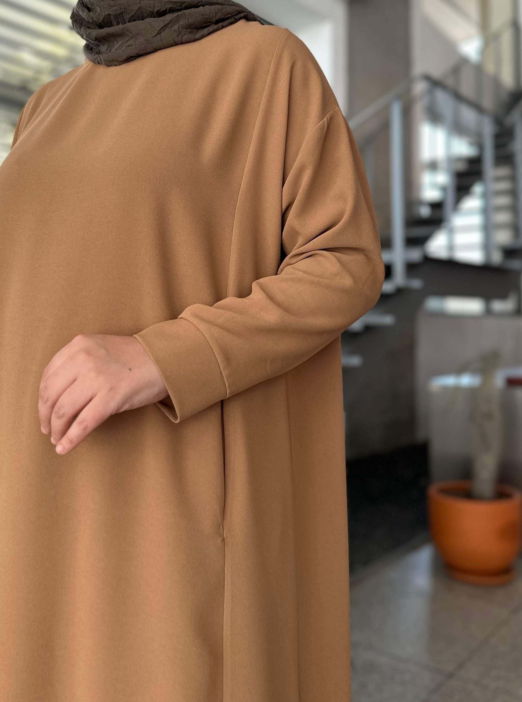 ZARA KREP TUNİK KAHVE
