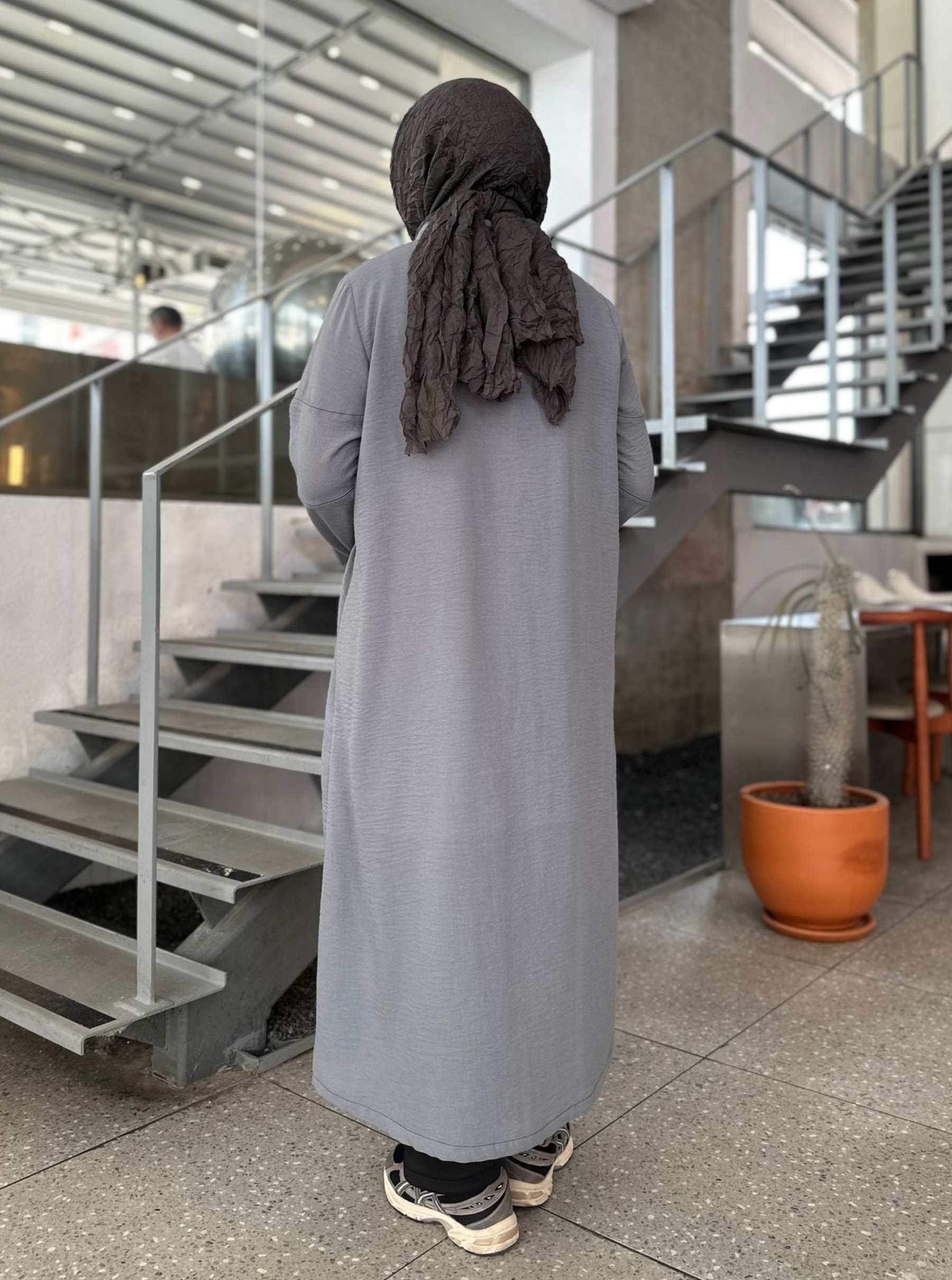 ÇİMALI GÖMLEK GRİ