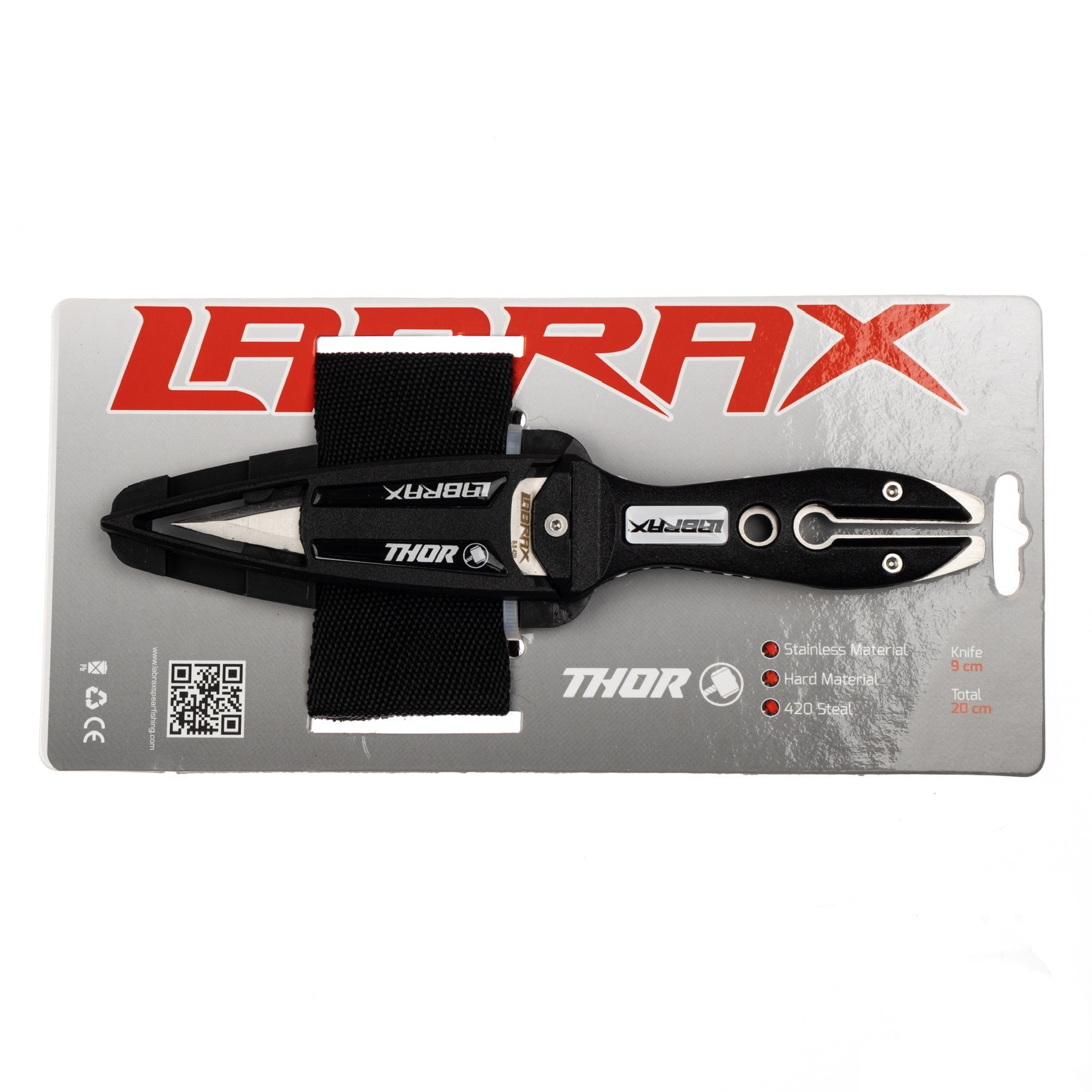 Labrax Thor Dalış Bıçak Seti Kol Bantlı Siyah