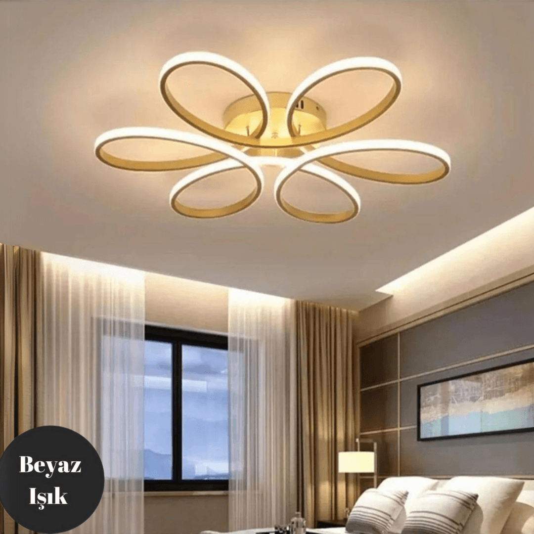 Nipul Eskitme Plafonyer Modern Beyaz Işık Ledli Avize