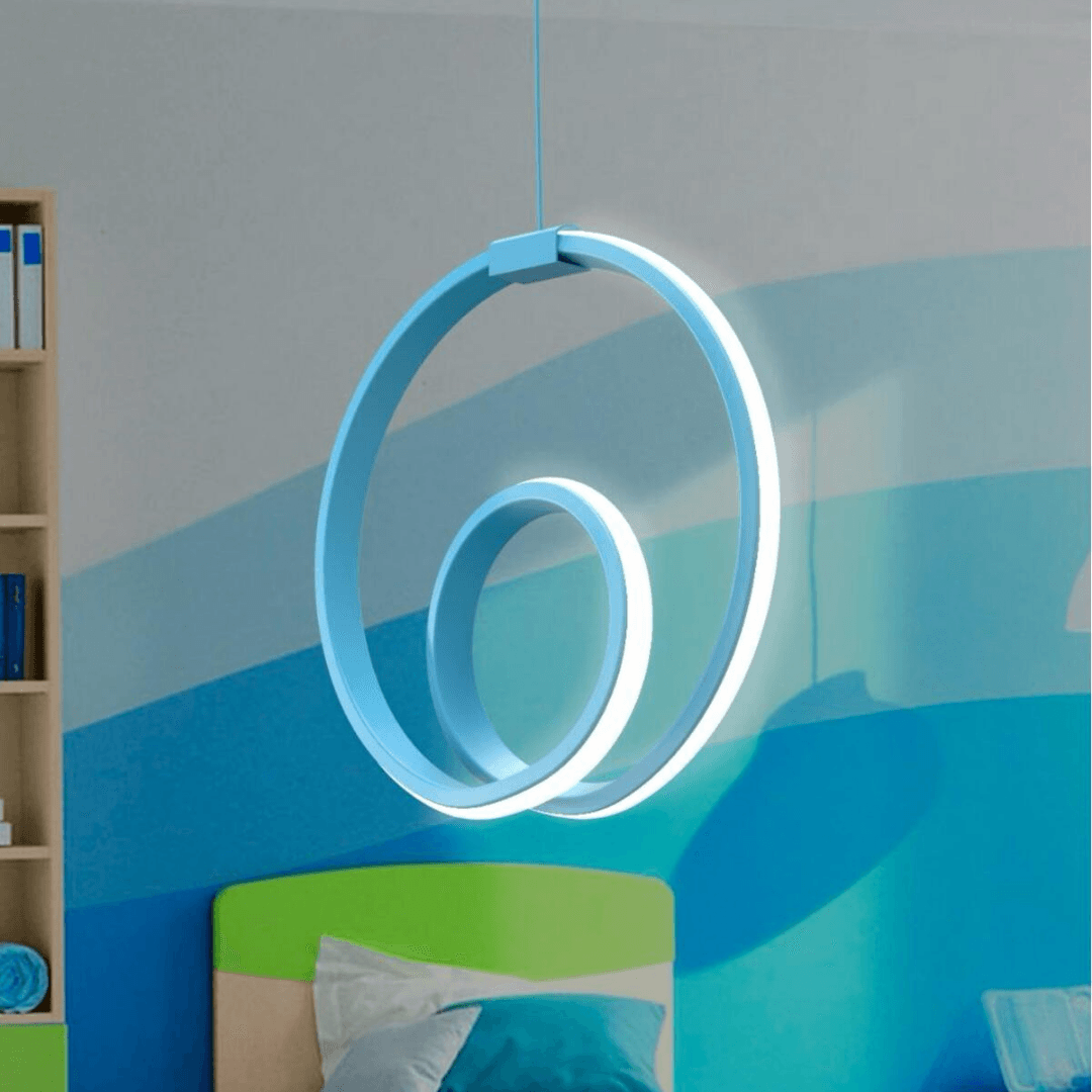 Orjin Mavi Tekli Sarkıt Led Günışığı Ultra Ledli Salon Mutfak Oda Hol Ledli Avize