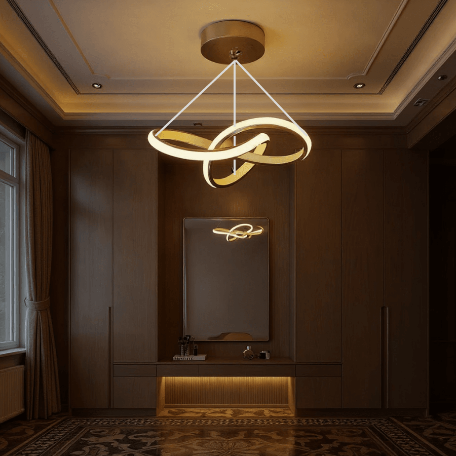 Aura Eskitme Ultra Power Beyaz Ledli Avize Sarkıt Tekli Avize