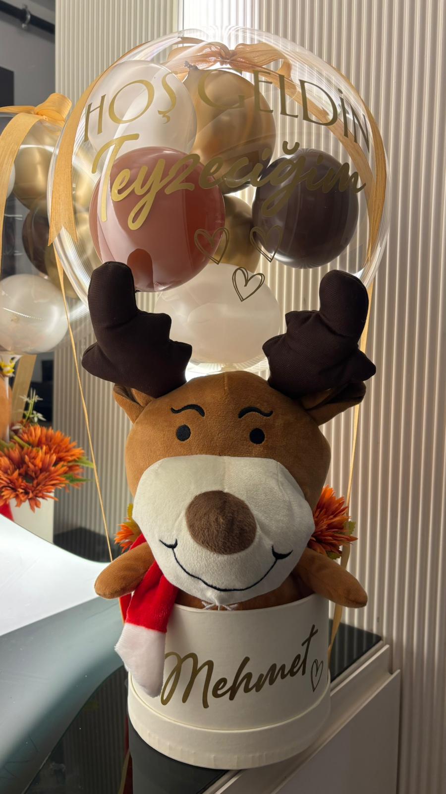 Geyik Konseptli Balon Kutusu
