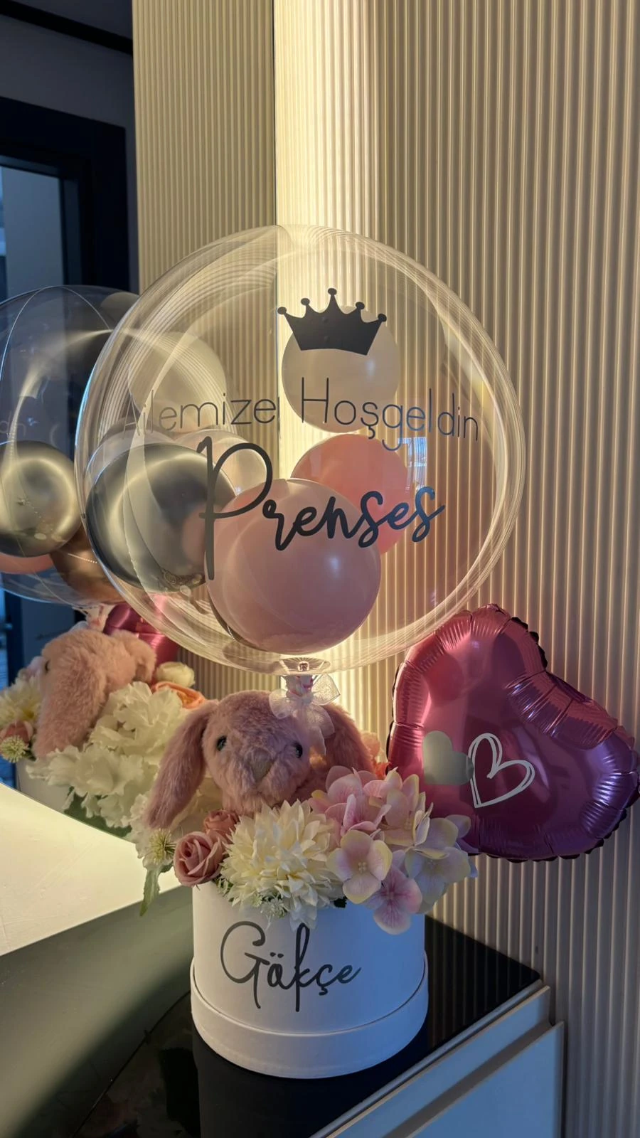 Hoş Geldin Prenses Balonlu Bebek Kutusu
