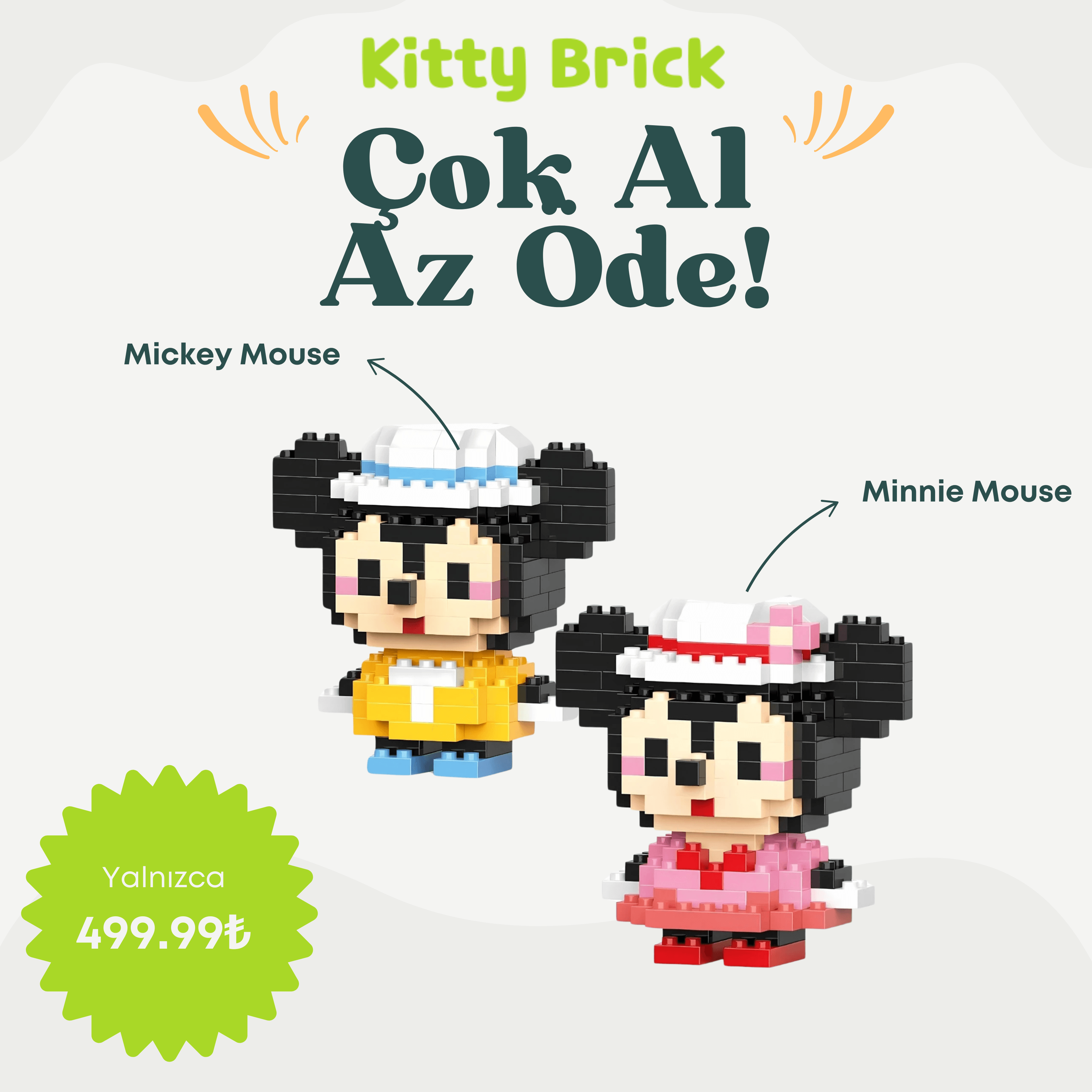 Çiftler Özel Serisi Mickey ve Minnie Mouse