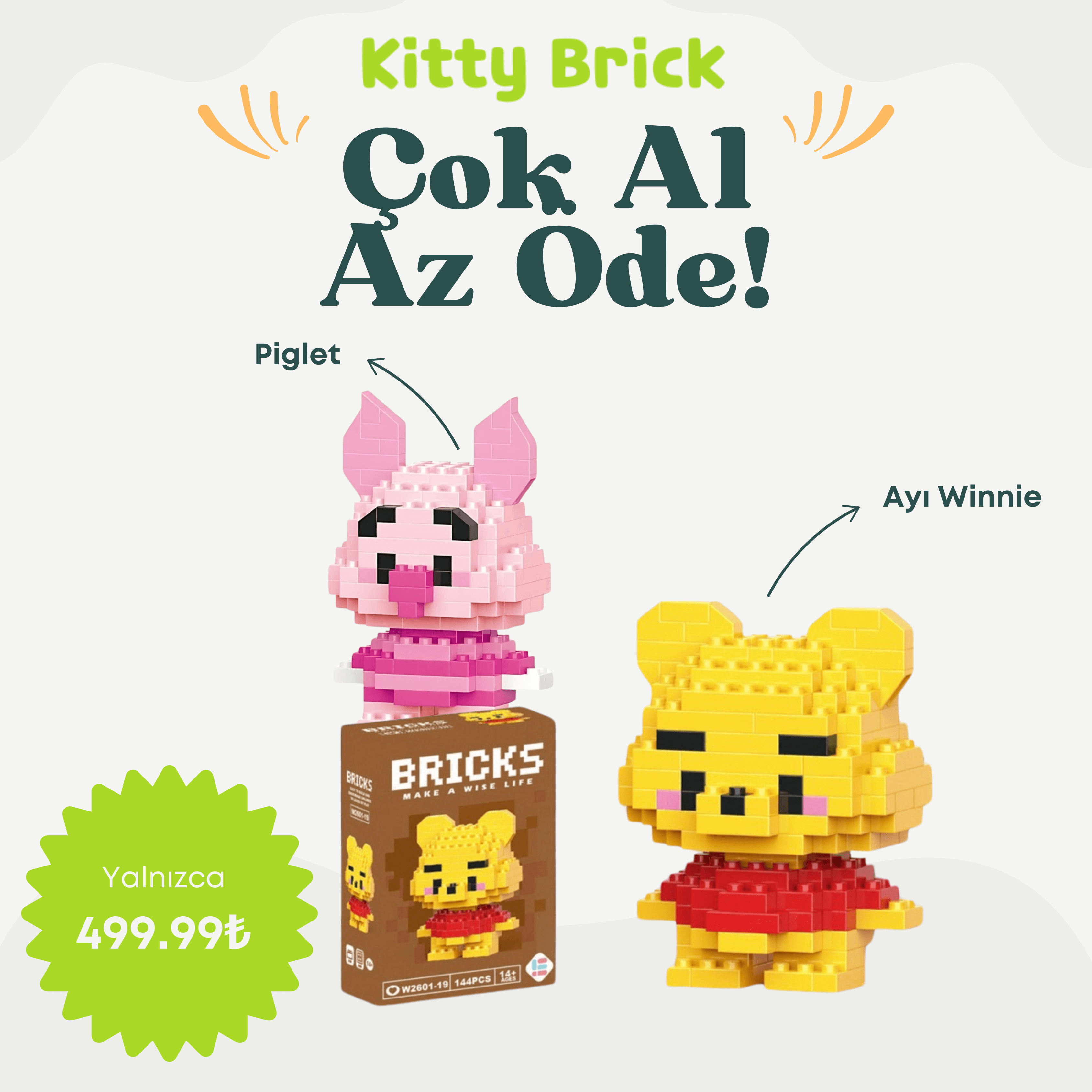 Çiftler Özel Serisi Ayı Winnie ve Piglet