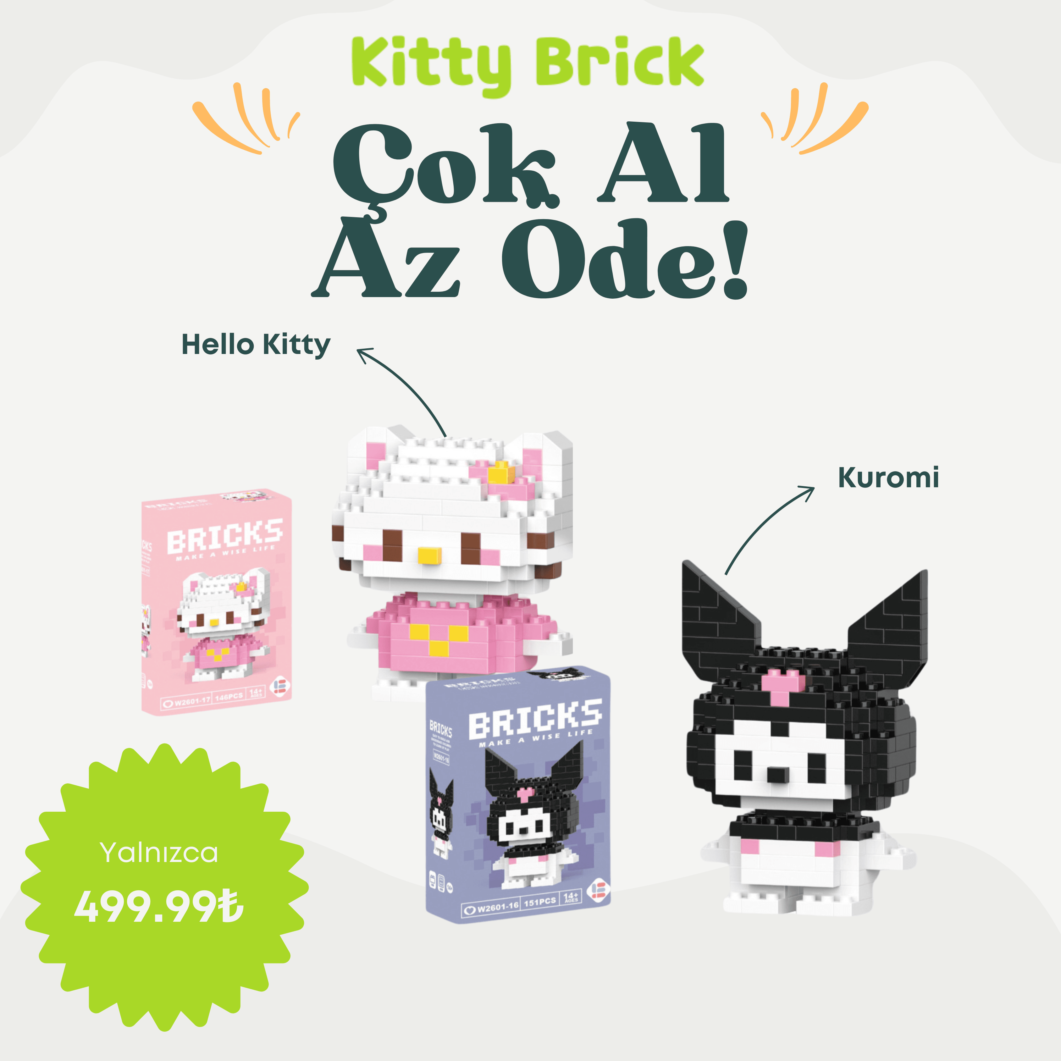 En İyi Arkadaşlar Serisi Hello Kitty ve Kuromi