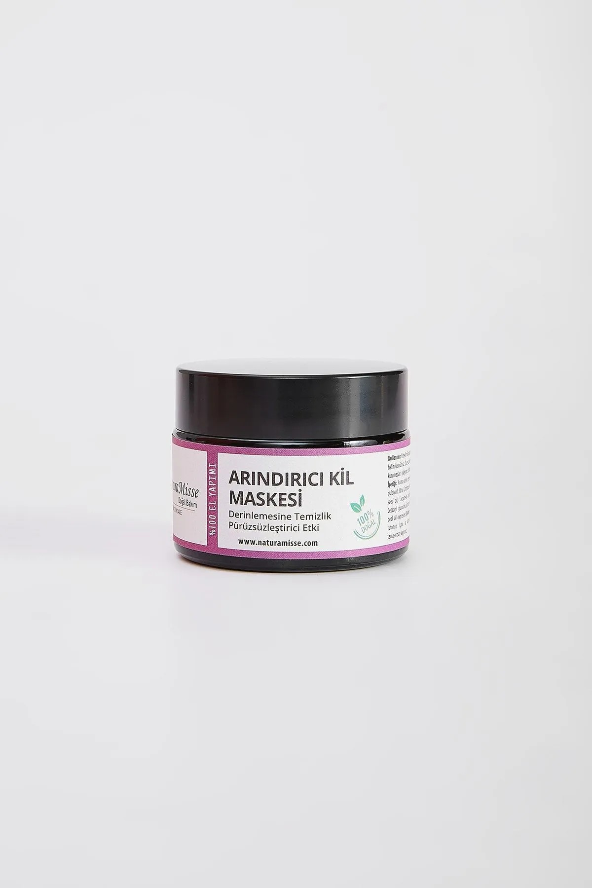 naturamisse Arındırıcı Kil Maskesi 50 ml Siyah Nokta Karşıtı Derinlemesine Temizlik Gözenek Sıkılaştırıcı