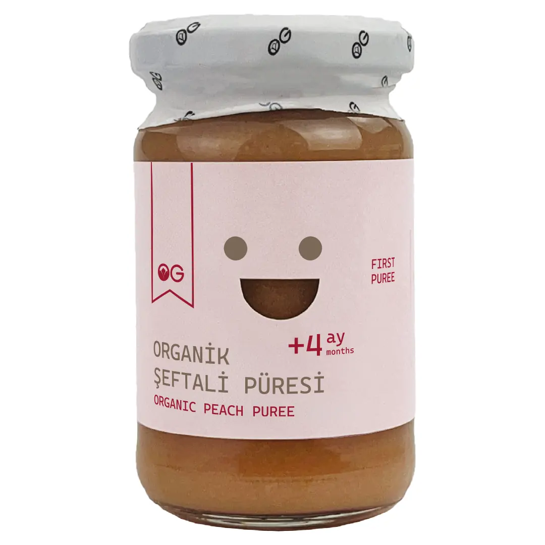 Og Organik Şeftali Püresi 100 Gr