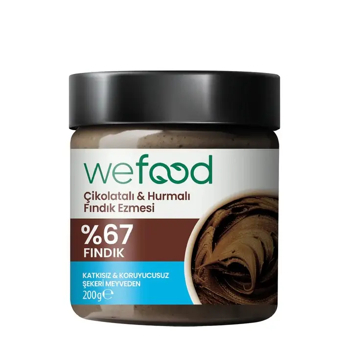 Wefood Çikolatalı Hurmalı Fındık Ezmesi 200 gr