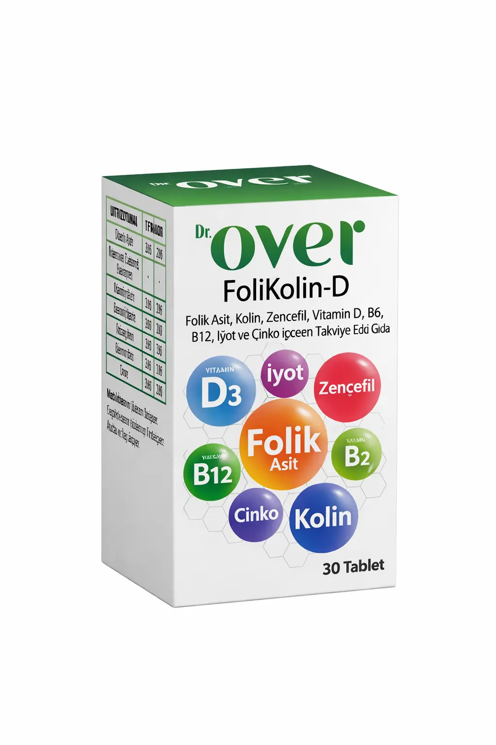 DR OVER FoliKoilin-D Multivitamin 30 tablet