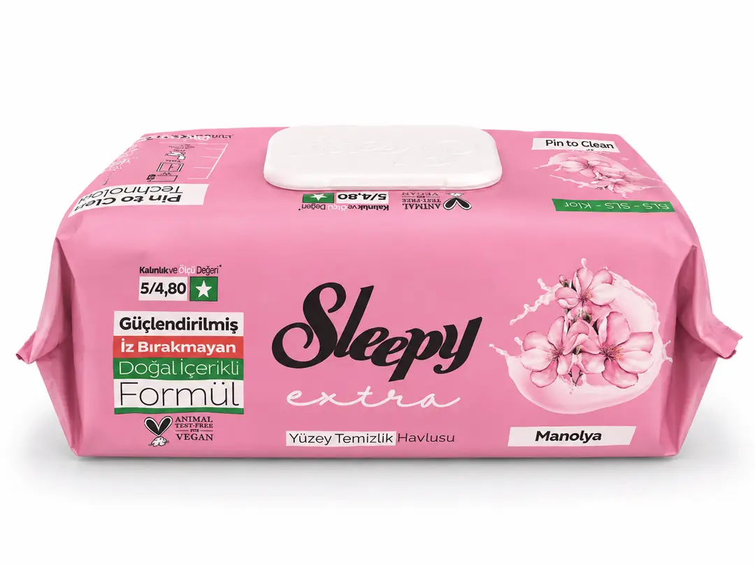 Sleepy Yüzey Temizlik Havlusu Manolya 100 Lü