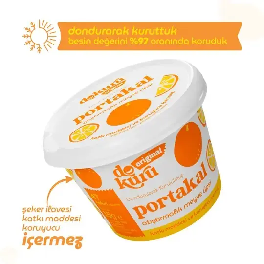 Dokuru PORTAKAL Atıştırmalık Meyve Cipsi 15Gr