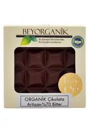 BEYORGANİK Organik Çikolata Artizan - Bitter 40 Gr