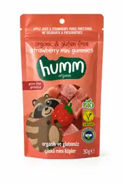 HUMM Organik Çilekli Mini Küpler 30 gr