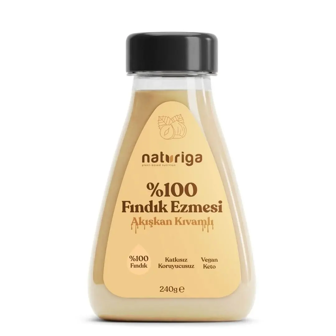 Naturiga Sıkılabilir %100 Fındık Ezmesi 240 gr
