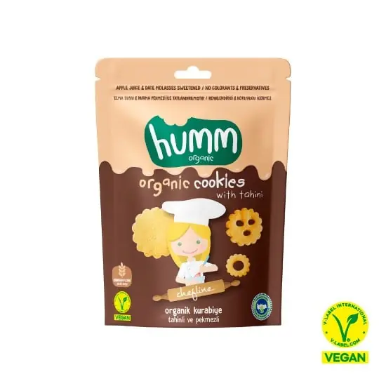 HUMM Organik Tahinli ve Pekmezli Kurabiye 55 gr