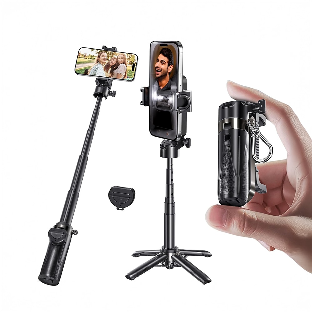 Jmary MT-18 360 Derece Dönebilen Kumandalı Selfie Çubuğu ve Tripod