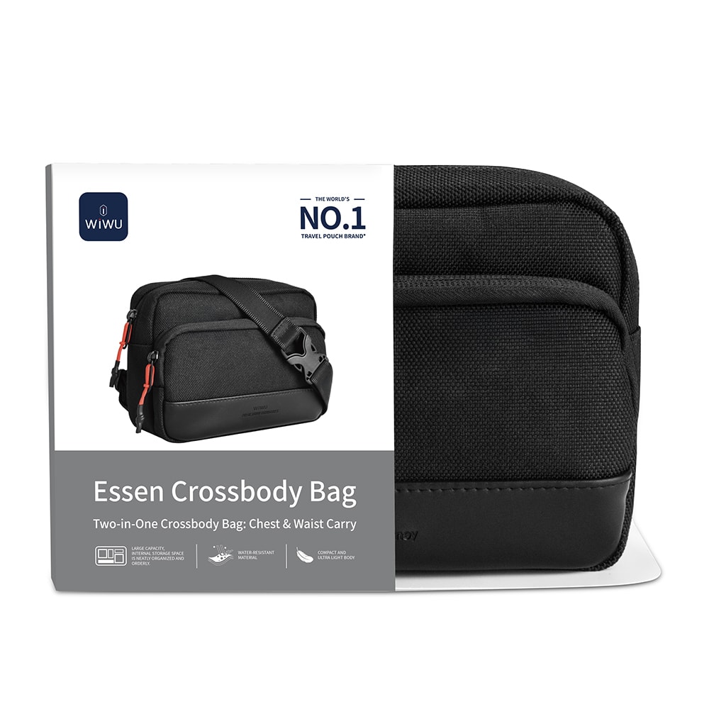 Wiwu Essen Serisi Suya Dayanıklı 1200D Polyester Kumaş Çapraz Vücut Çantası