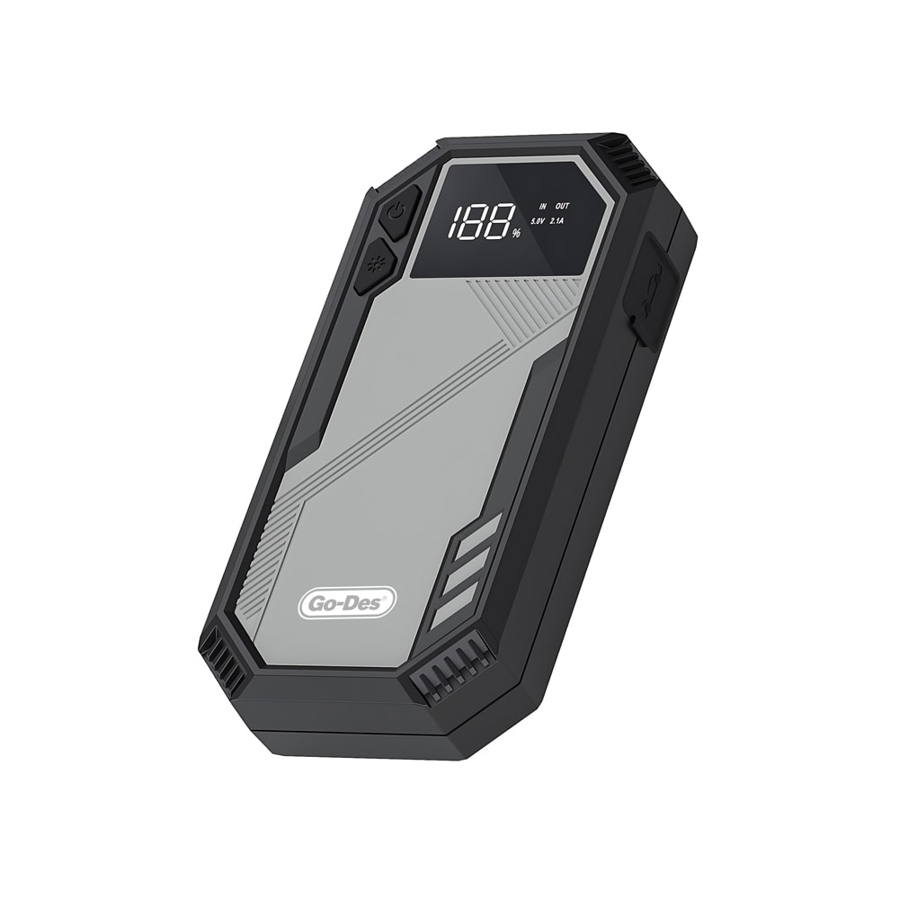 Go Des GD-B635 LED Işıklı Araç Akü Acil Durum Takviye Güç Kaynağı 12V