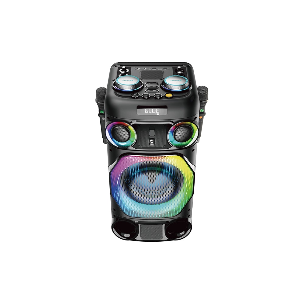 Lenyes S884 RGB Işıklı Çift Mikrofonlu Kablosuz TWS Bluetooth Speaker Hoparlör v5.3 image