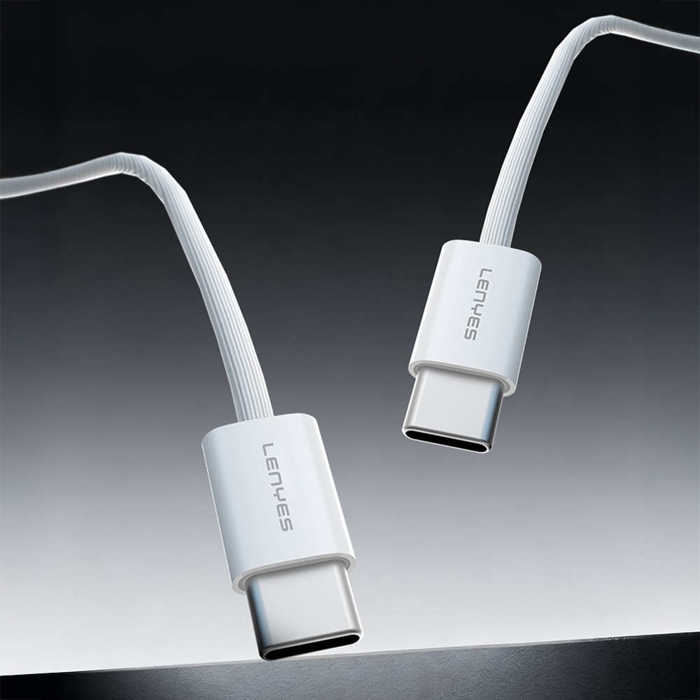 Lenyes LC526 Type-C to Type-C Akıllı Çip Koruma Özellikli Data ve Şarj Kablosu 60W 1.2M