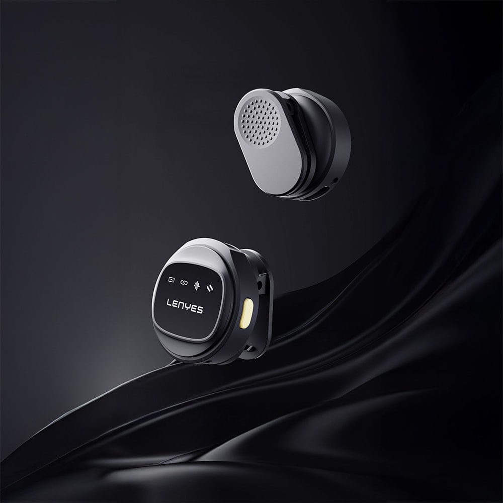 Lenyes LM204-TC Type-C Şarj Portlu Akıllı Gürültü Engelleyicili Type-C Bağlantılı Kablosuz Yaka Mikrofonu