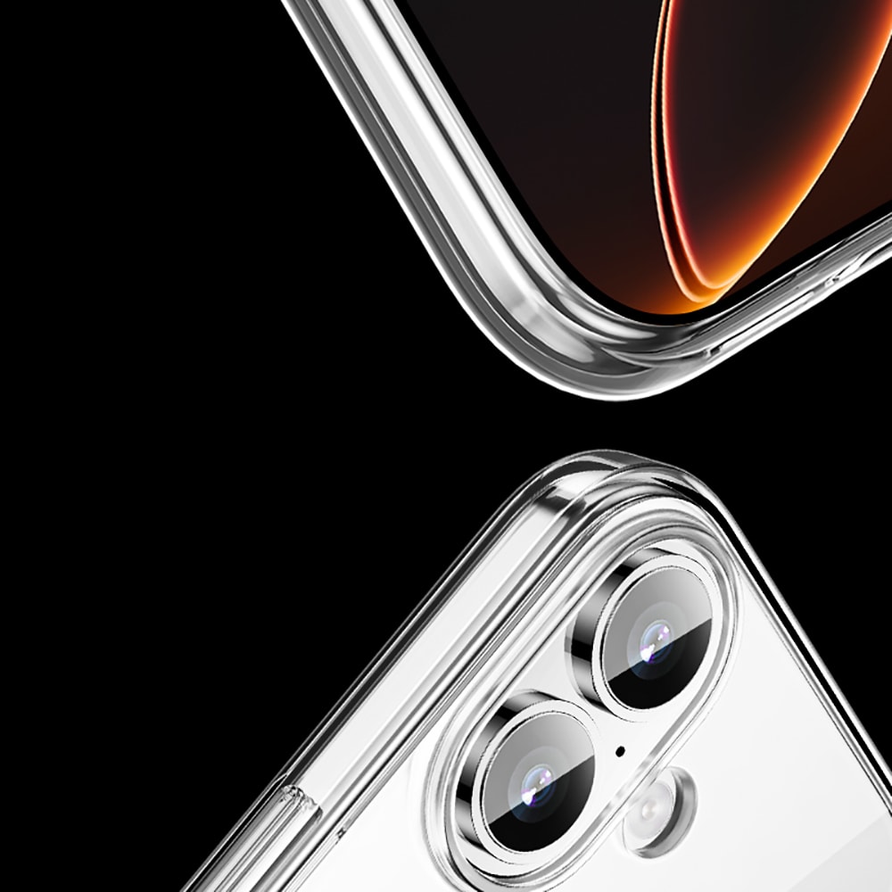 Apple iPhone 17 Kılıf M-safe Şarj Özellikli Transparan Sert PC Wlons Pita Kapak