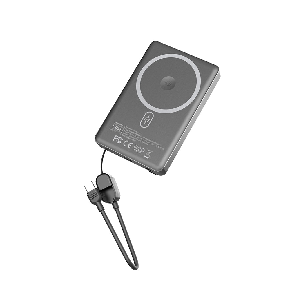 Lenyes PW1005D Standlı Akıllı Saat Kablosuz Şarj Özellikli Wireless Powerbank 20W 10000mAh image