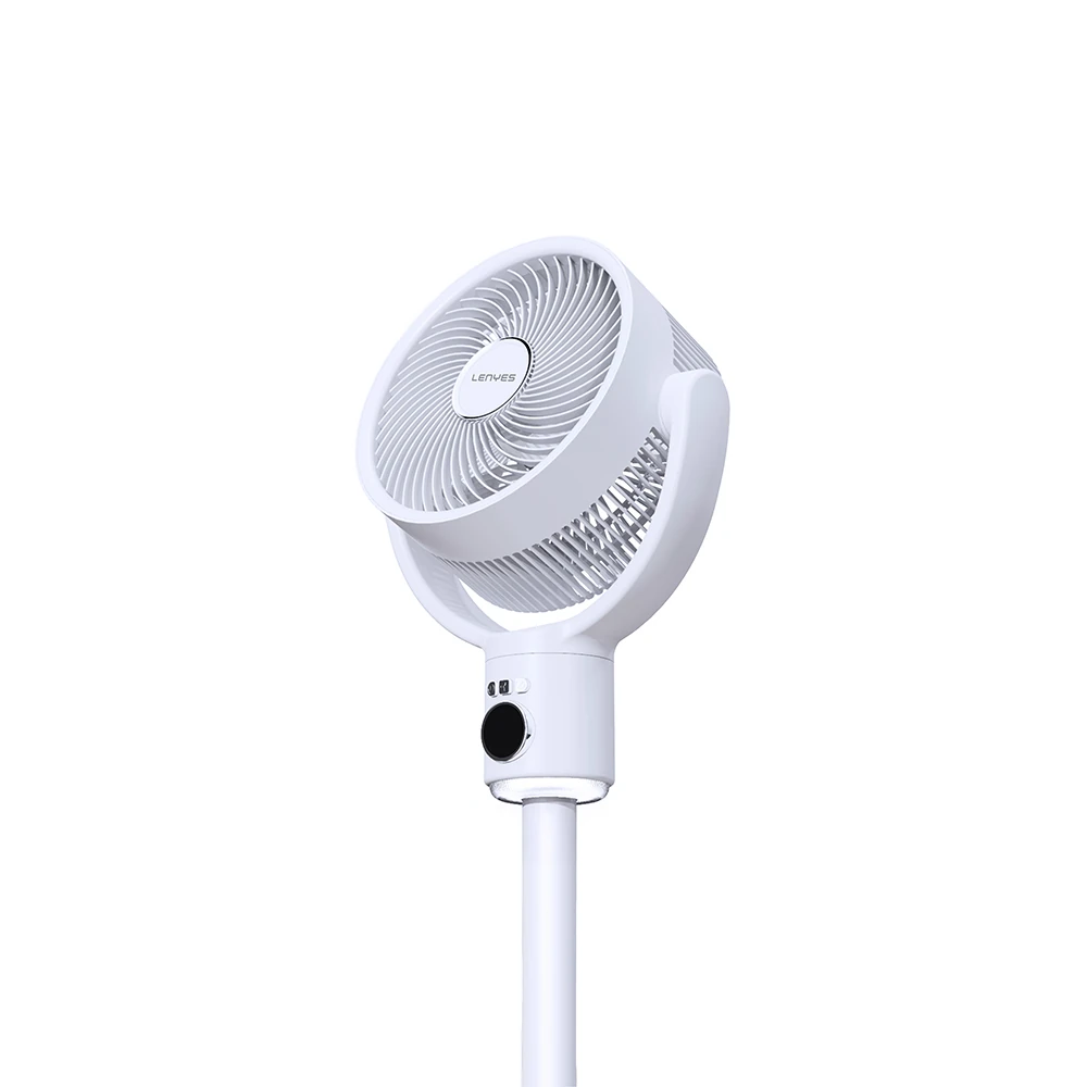 Lenyes LHF10 Dijital LED Göstergeli 5 Kademeli Uzaktan Kumandalı Uzayabilen Gövdeli 10 inç Fan image
