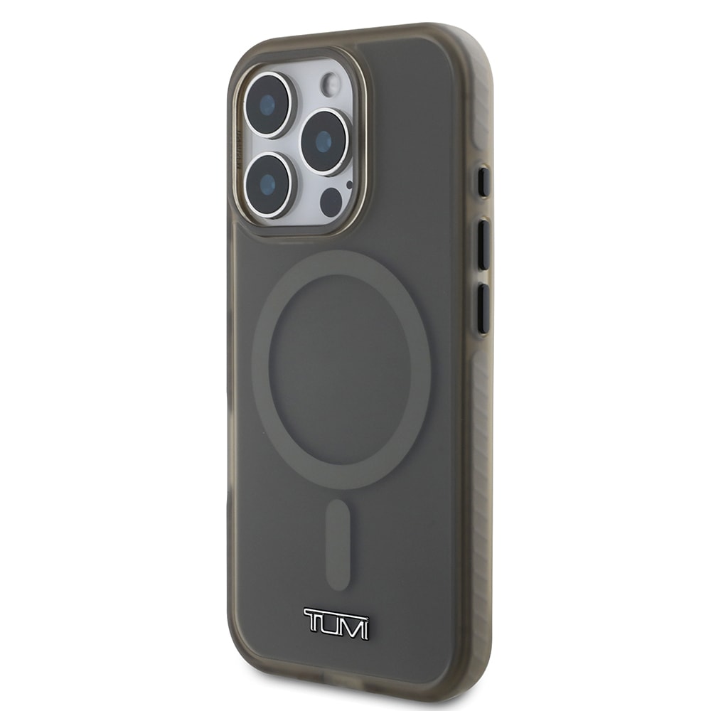 Apple iPhone 16 Pro Kılıf TUMI Orjinal Lisanslı M-safe Şarj Özellikli Airbagli Buzlu Transparan Kapak
