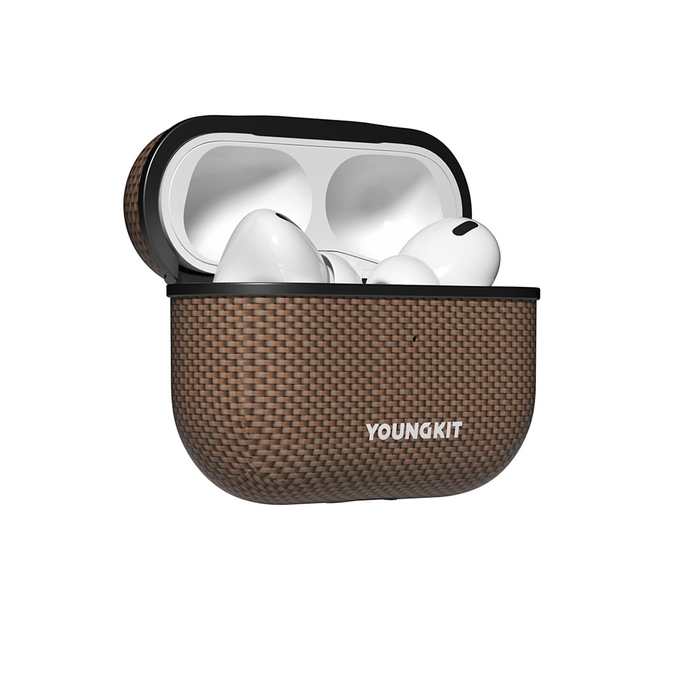 Apple Airpods Pro 2 Kılıf M-safe Şarj Özellikli Aramid Fiber Youngkit 1500D Kevlar Extreme Wing Serisi Kapak