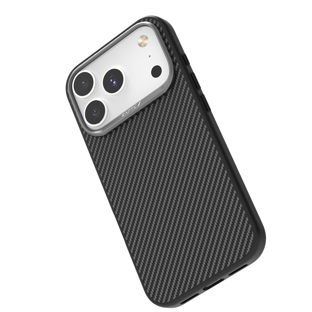 Apple iPhone 17 Pro Max Kılıf M-safe Şarj Özellikli 600D Metal Kamera Çerçeveli Raptic Aramid Fiber Serisi Kapak