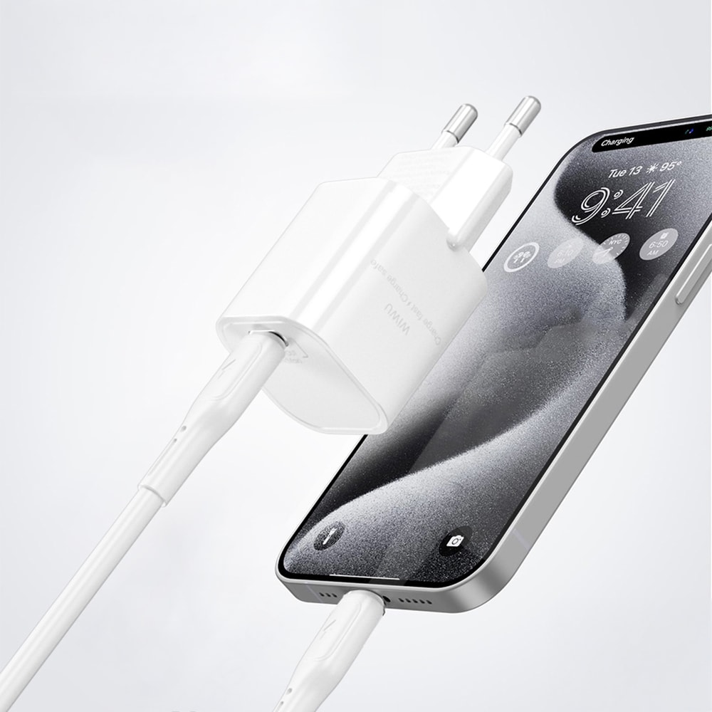 Wiwu Wi-G014 Cube Serisi GaN Tech PD Hızlı Şarj Özellikli Mini Şarj Başlığı 20W