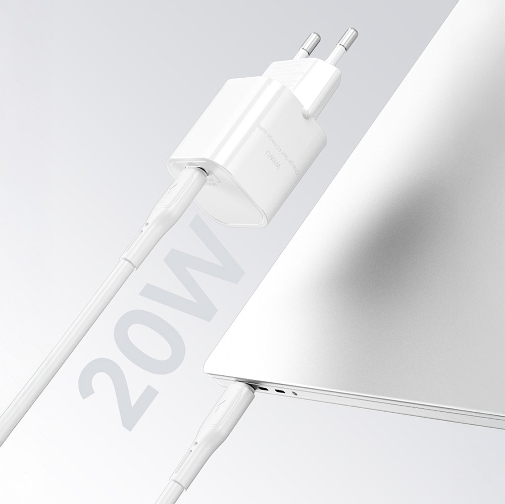 Wiwu Wi-G014 Cube Serisi GaN Tech PD Hızlı Şarj Özellikli Mini Şarj Başlığı 20W