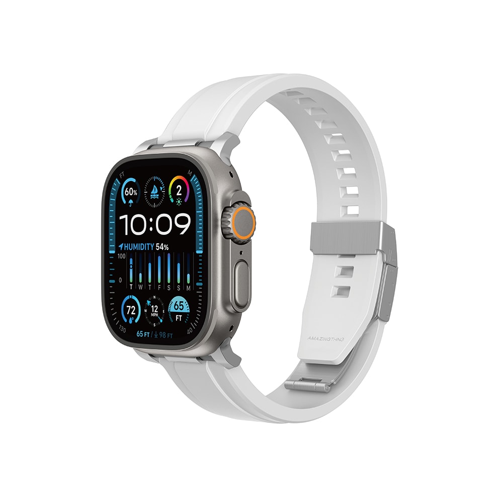 Apple Watch 7 45mm Amazingthing Titan Chrono Silikon Kordon