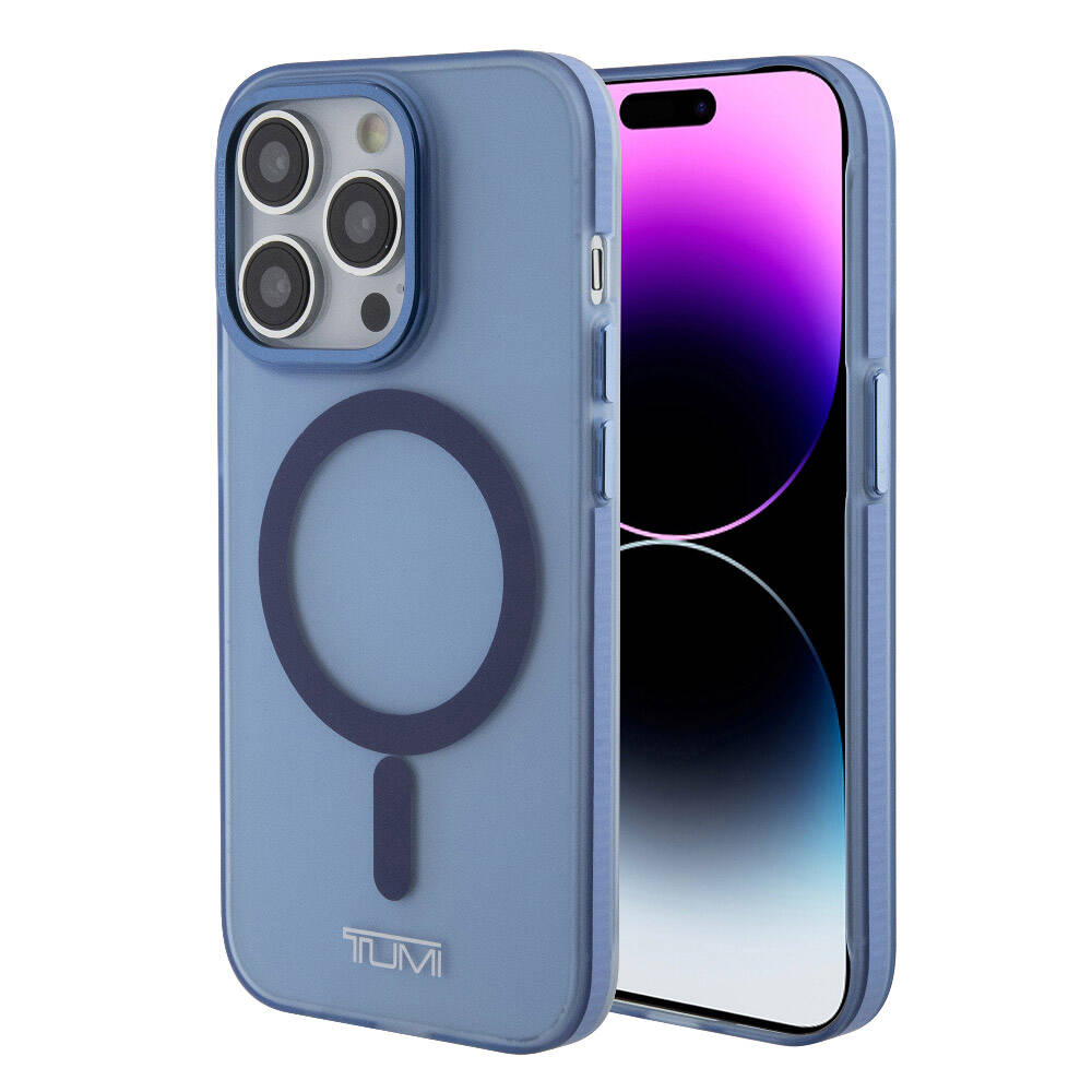 Apple iPhone 15 Pro Kılıf TUMI Orjinal Lisanslı M-safe Şarj Özellikli Buzlu Mat Kapak