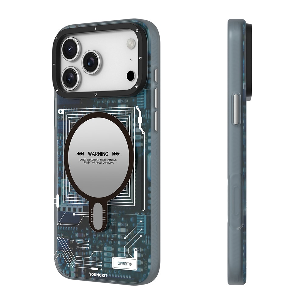 Apple iPhone 17 Pro Kılıf M-safe Şarj Özellikli Kamera Denetim Butonlu Youngkit Technology Serisi Kapak