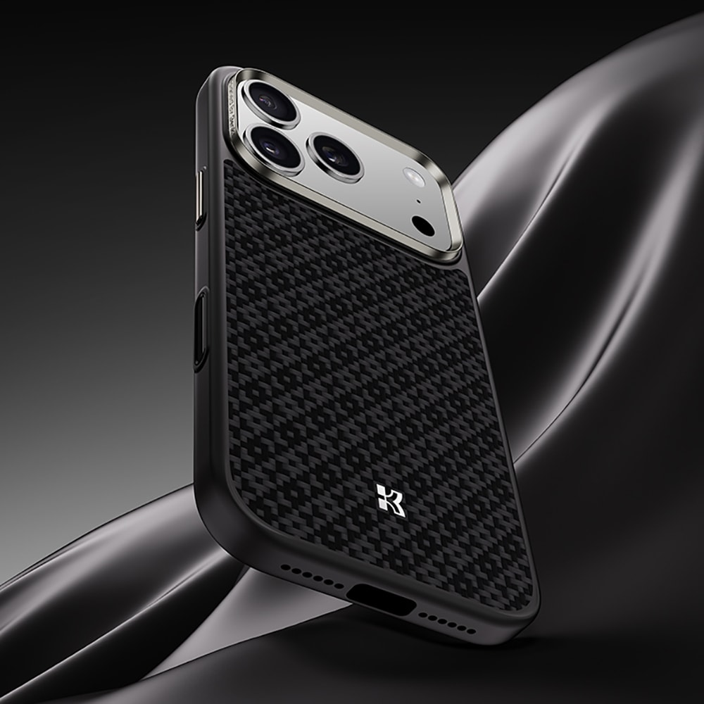 Apple iPhone 17 Pro Max Kılıf M-Safe Şarj Özellikli Benks ArmorPro ArmorGrid Serisi Kevlar Kapak