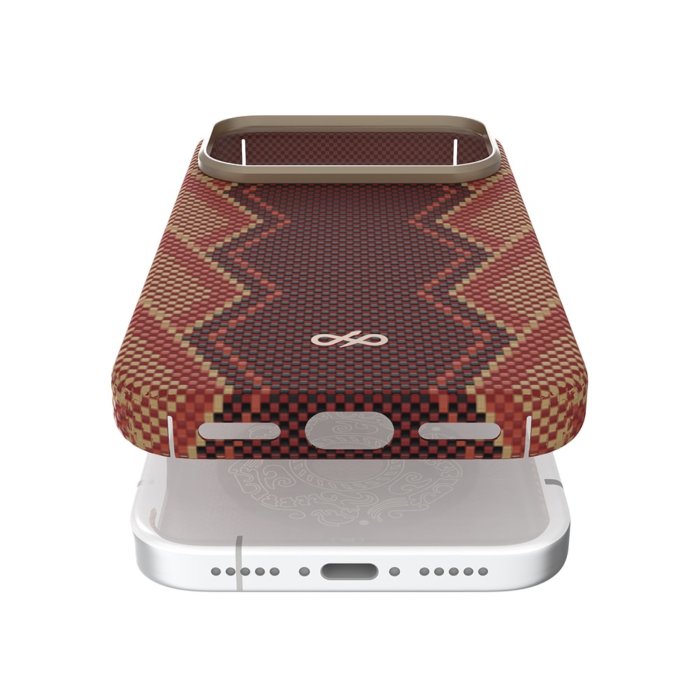 Apple iPhone 17 Pro Max Kılıf M-safe Şarj Özellikli Raptic Aramid Skin Bionic Serisi Kapak