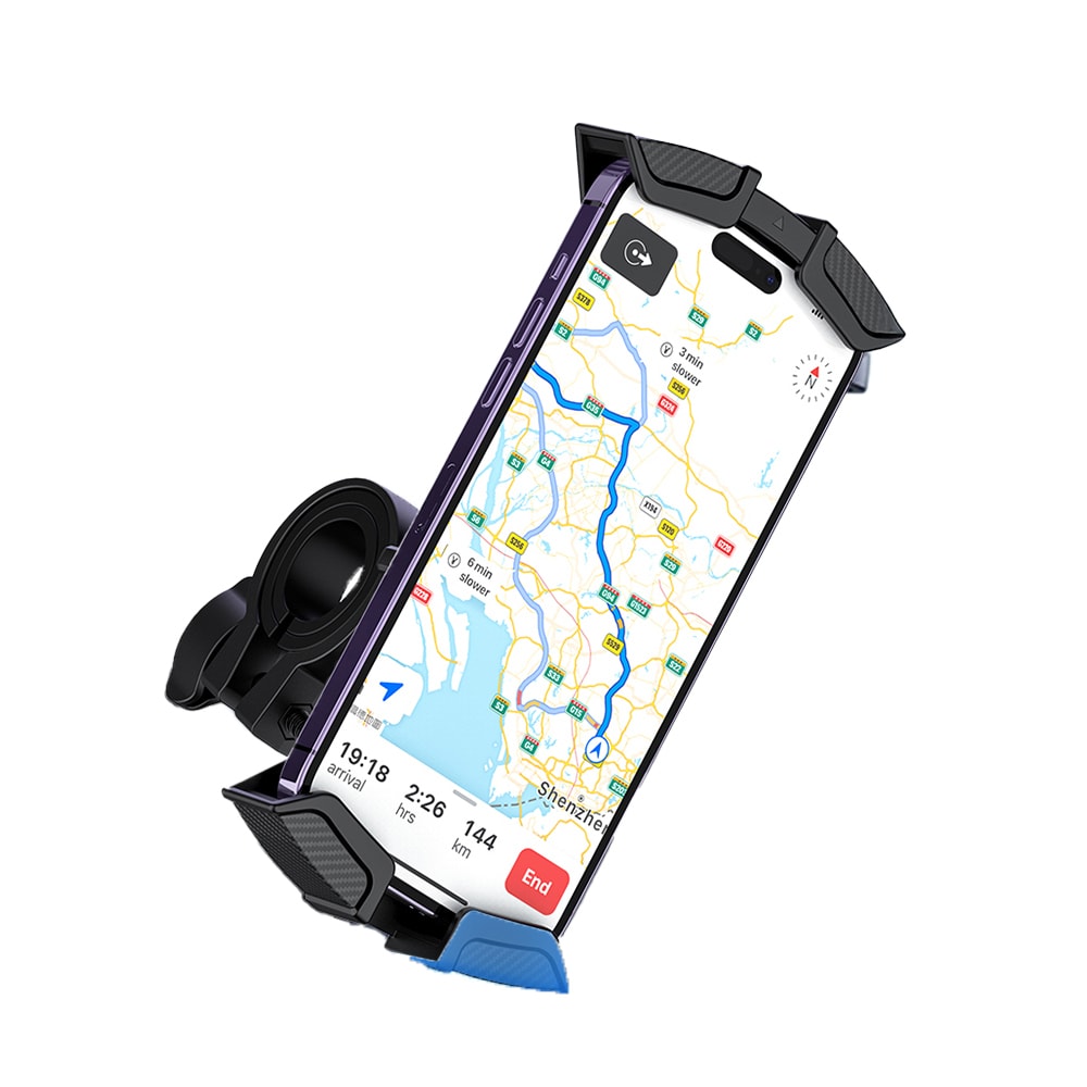 Recci RHO-C33 360° Derece Dönebilen Ayarlanabilir Motosiklet ve Bisiklet Telefon Tutucu image