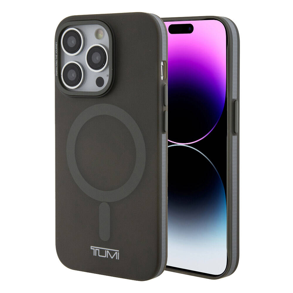 Apple iPhone 15 Pro Kılıf TUMI Orjinal Lisanslı M-safe Şarj Özellikli Buzlu Mat Kapak image