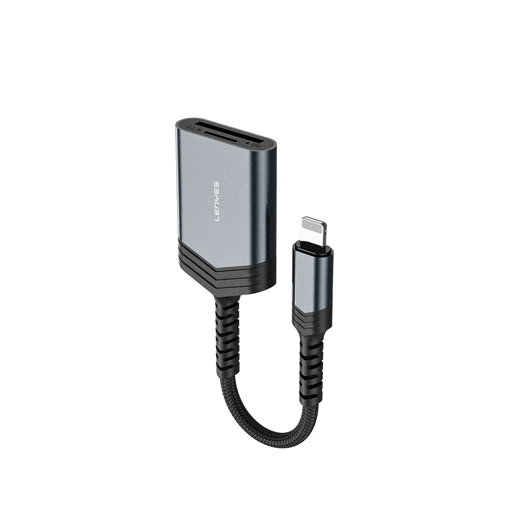 Lenyes AX137 2in1 Lightning to TF/SD Kart Çevirici Dönüştürücü image