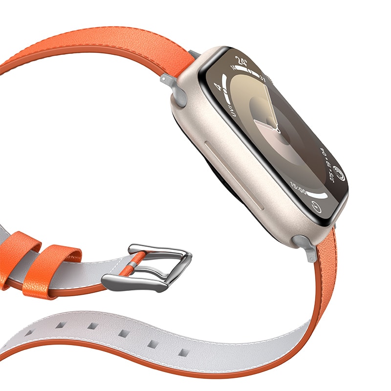 Apple Watch 10 42mm Benks Vintage Genuine Leather Serisi Deri Kordon Strap Kayış