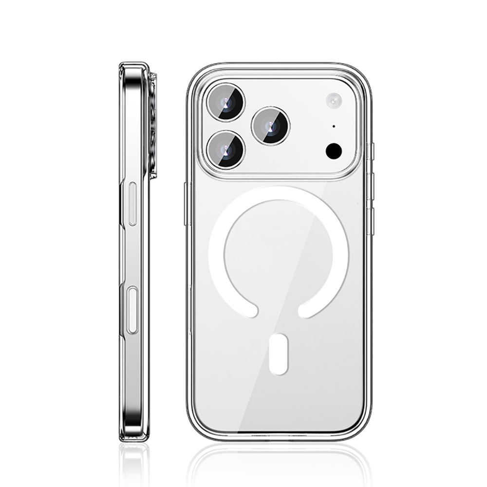 Apple iPhone 17 Pro Max Kılıf M-safe Şarj Özellikli Transparan Sert PC Wlons Pita Kapak